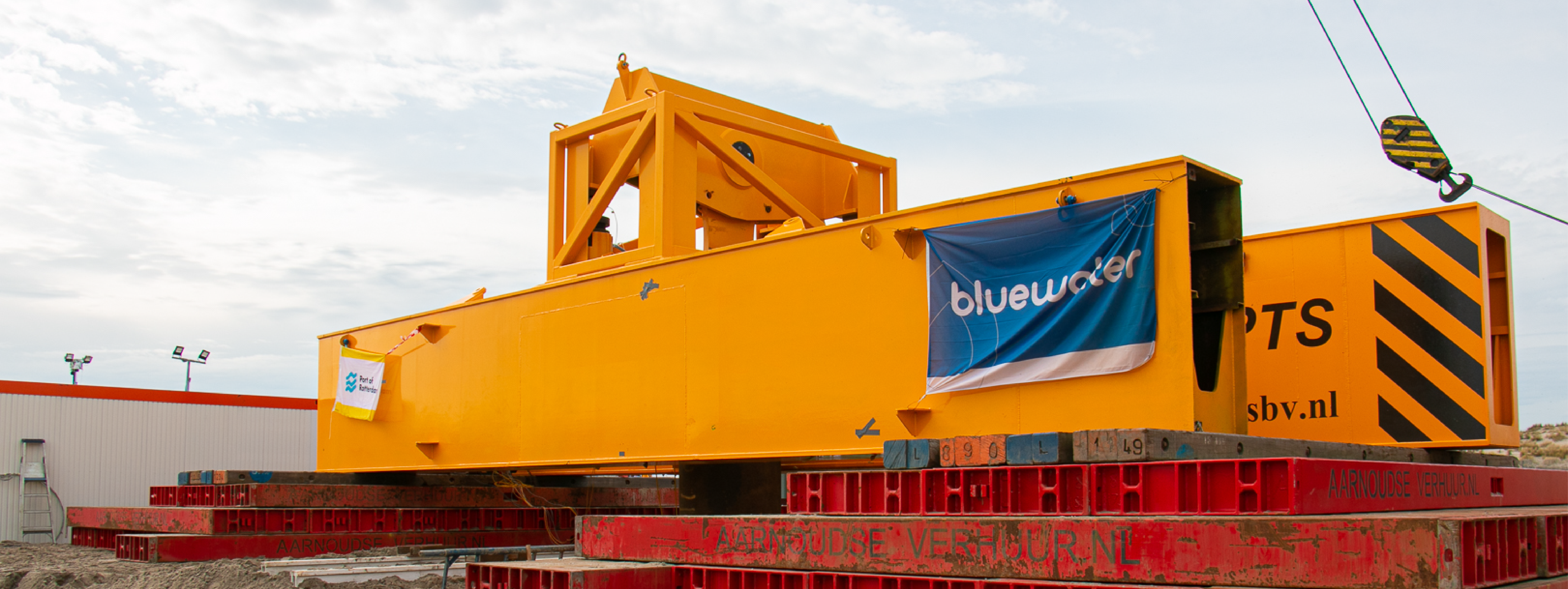 Test set-up of the Tubular Pile Pull-out Testing project